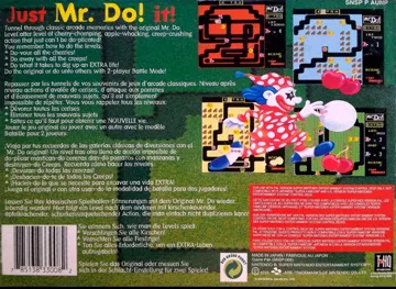 Mr. Do! (Europe) box cover back